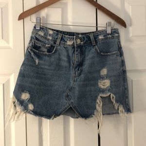 ZARA jean skirt